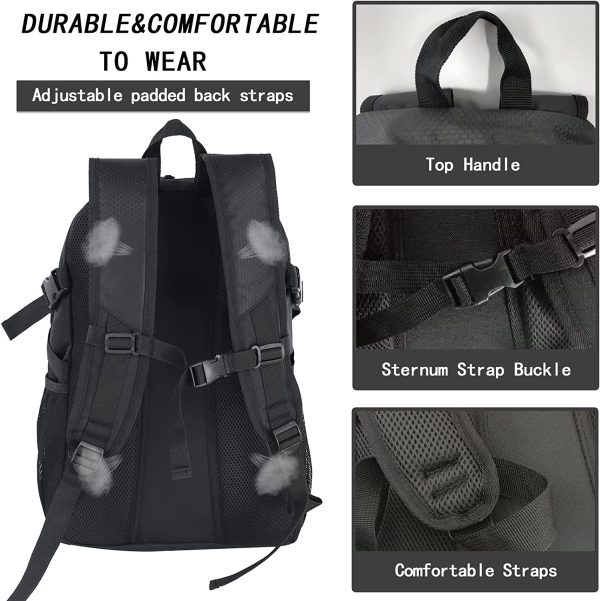 DAFISKY Basketball Backpack with Ball Compartment – Large Basketball Bag - Image 6