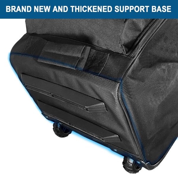 DAFISKY Golf Travel Bag with Adjustable Support Rod - Soft-Padded Golf Travel Case with Wheels - Image 5